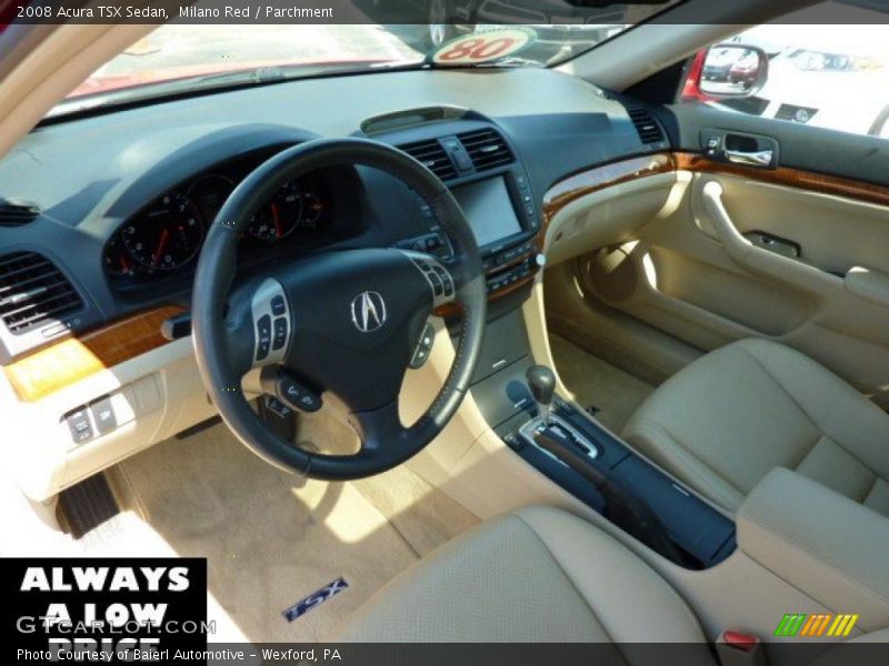 Milano Red / Parchment 2008 Acura TSX Sedan