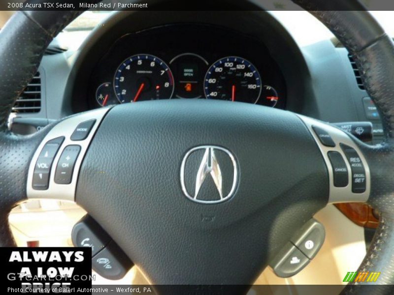 Milano Red / Parchment 2008 Acura TSX Sedan
