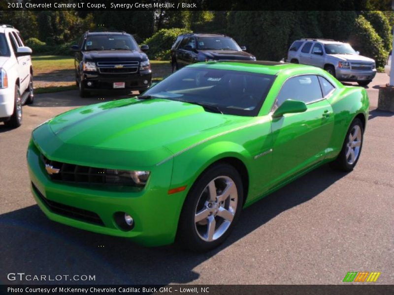 Synergy Green Metallic / Black 2011 Chevrolet Camaro LT Coupe