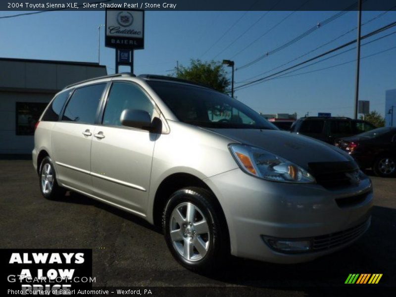 Silver Shadow Pearl / Stone Gray 2004 Toyota Sienna XLE