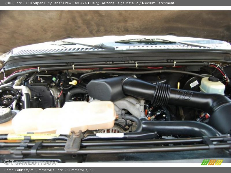 Arizona Beige Metallic / Medium Parchment 2002 Ford F350 Super Duty Lariat Crew Cab 4x4 Dually