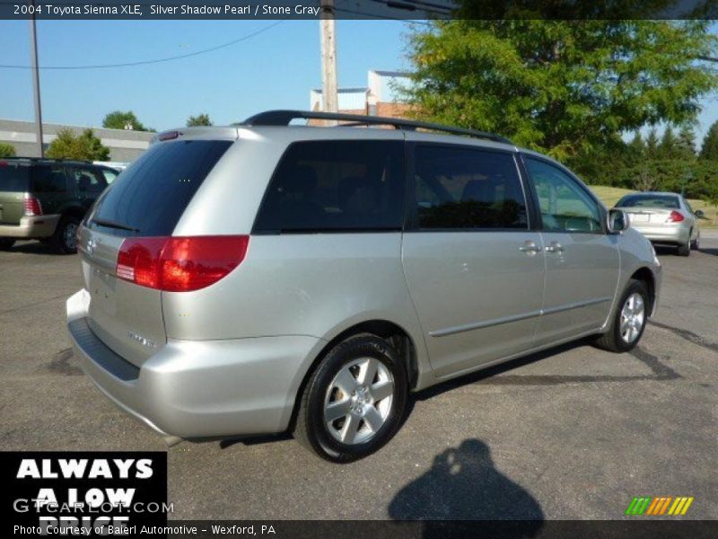 Silver Shadow Pearl / Stone Gray 2004 Toyota Sienna XLE