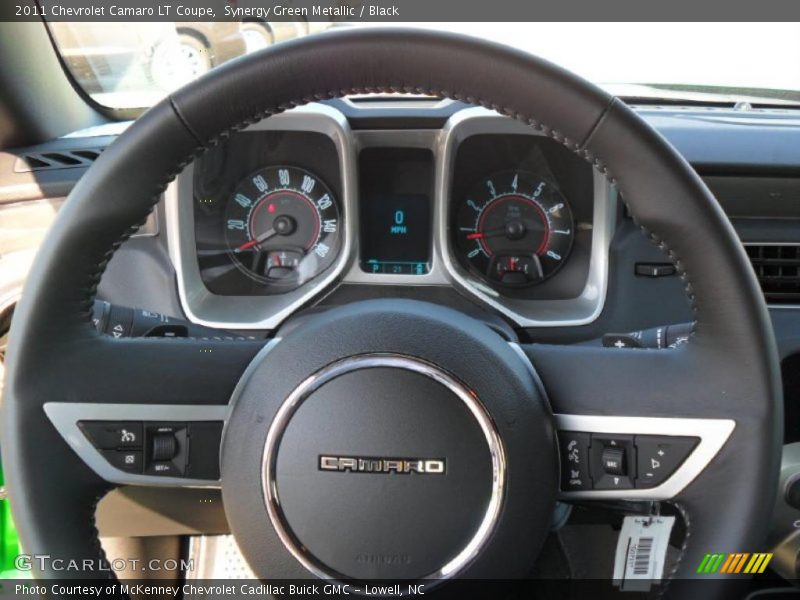 Synergy Green Metallic / Black 2011 Chevrolet Camaro LT Coupe
