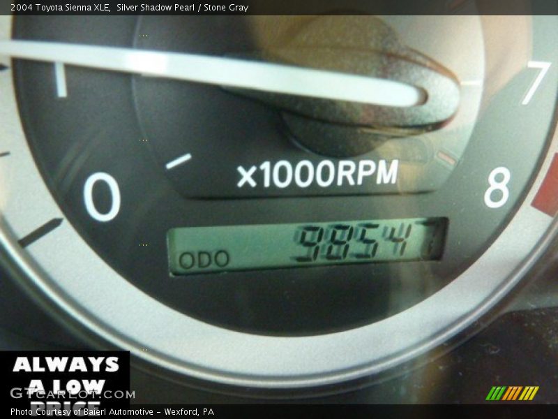 Silver Shadow Pearl / Stone Gray 2004 Toyota Sienna XLE