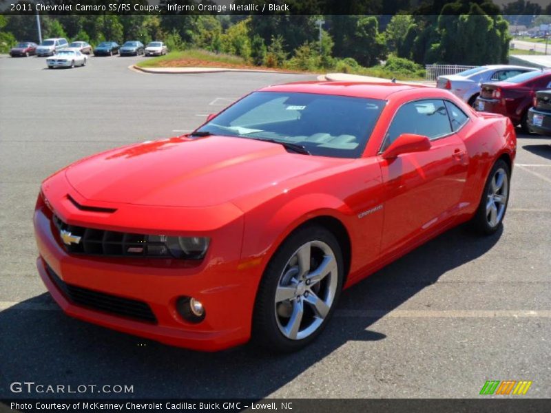 Inferno Orange Metallic / Black 2011 Chevrolet Camaro SS/RS Coupe