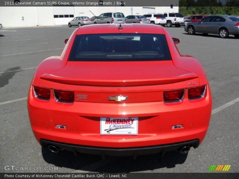 Inferno Orange Metallic / Black 2011 Chevrolet Camaro SS/RS Coupe