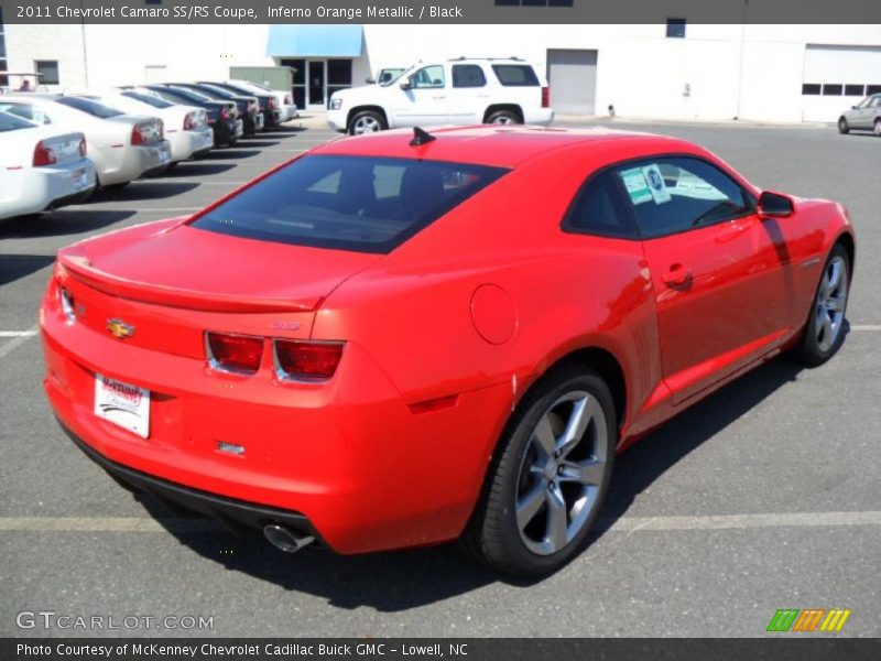 Inferno Orange Metallic / Black 2011 Chevrolet Camaro SS/RS Coupe