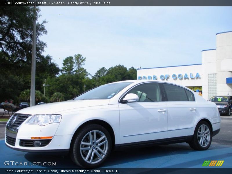 Candy White / Pure Beige 2008 Volkswagen Passat Lux Sedan