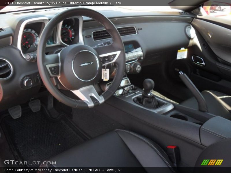 Inferno Orange Metallic / Black 2011 Chevrolet Camaro SS/RS Coupe