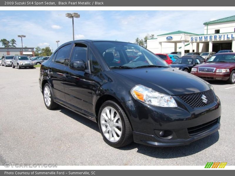 Black Pearl Metallic / Black 2009 Suzuki SX4 Sport Sedan