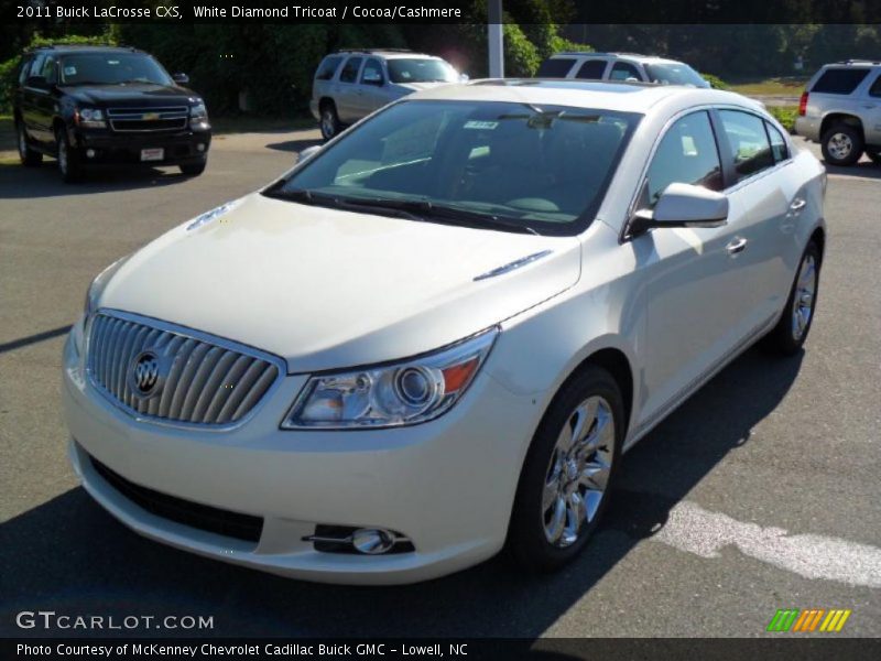 White Diamond Tricoat / Cocoa/Cashmere 2011 Buick LaCrosse CXS