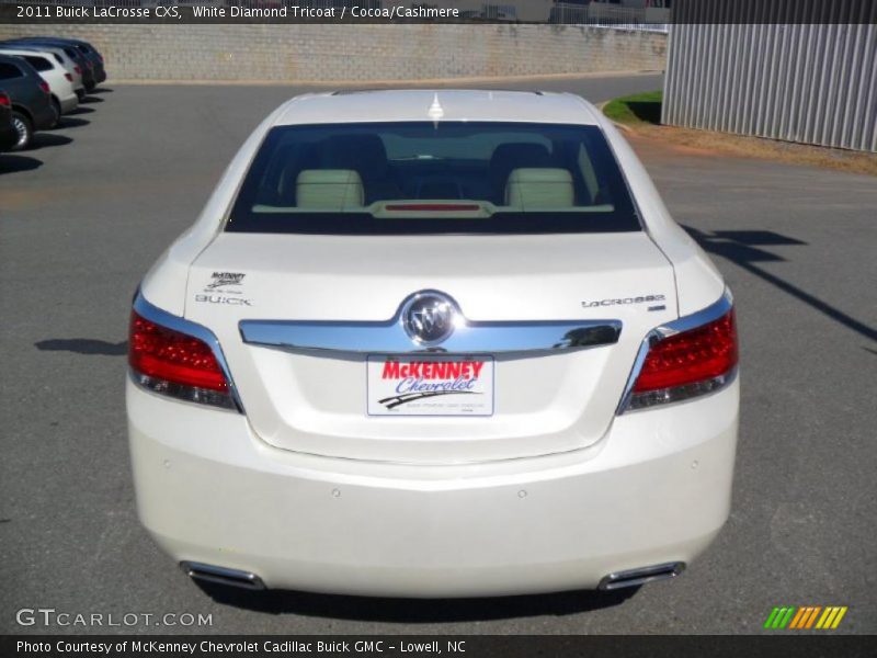 White Diamond Tricoat / Cocoa/Cashmere 2011 Buick LaCrosse CXS