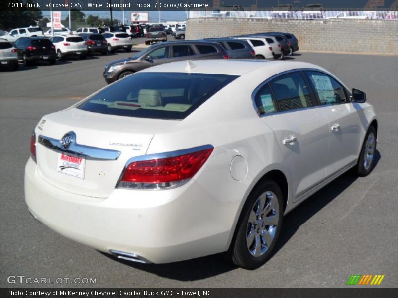 White Diamond Tricoat / Cocoa/Cashmere 2011 Buick LaCrosse CXS