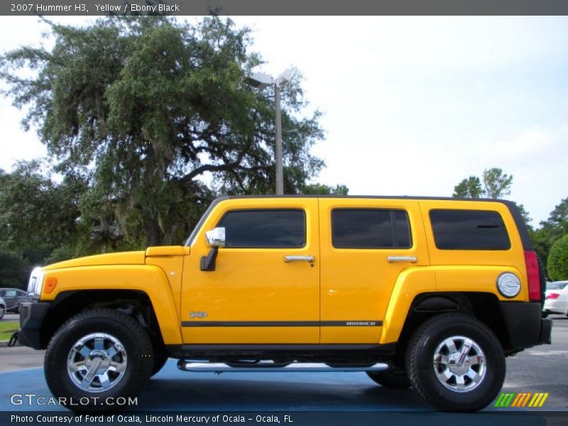 Yellow / Ebony Black 2007 Hummer H3