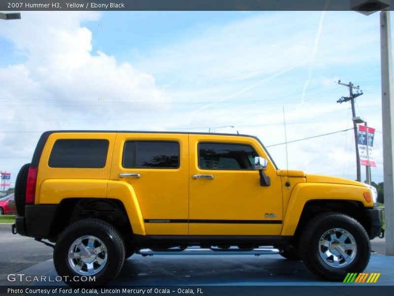 Yellow / Ebony Black 2007 Hummer H3