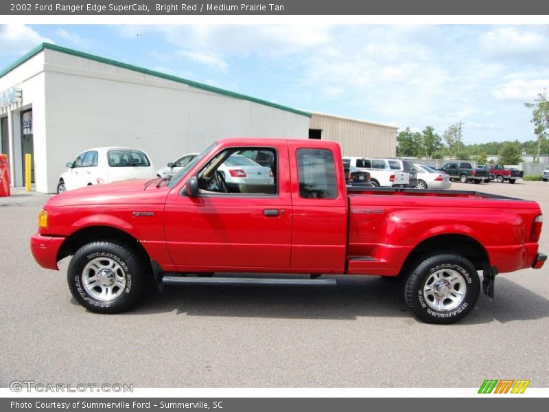 Bright Red / Medium Prairie Tan 2002 Ford Ranger Edge SuperCab