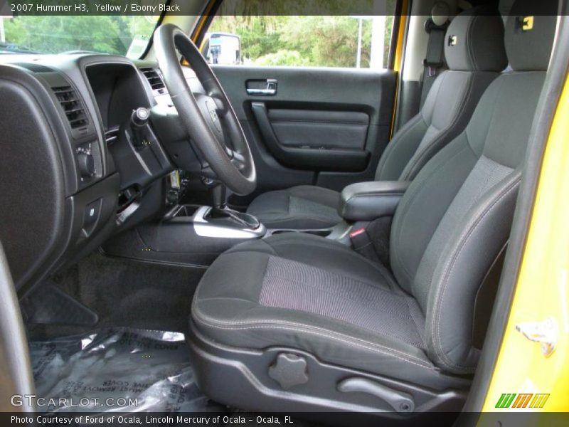 Yellow / Ebony Black 2007 Hummer H3