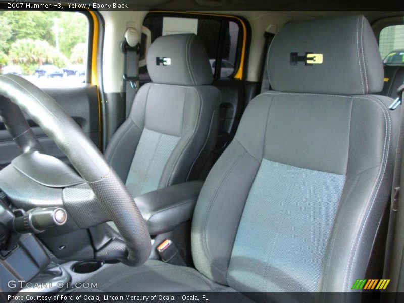 Yellow / Ebony Black 2007 Hummer H3
