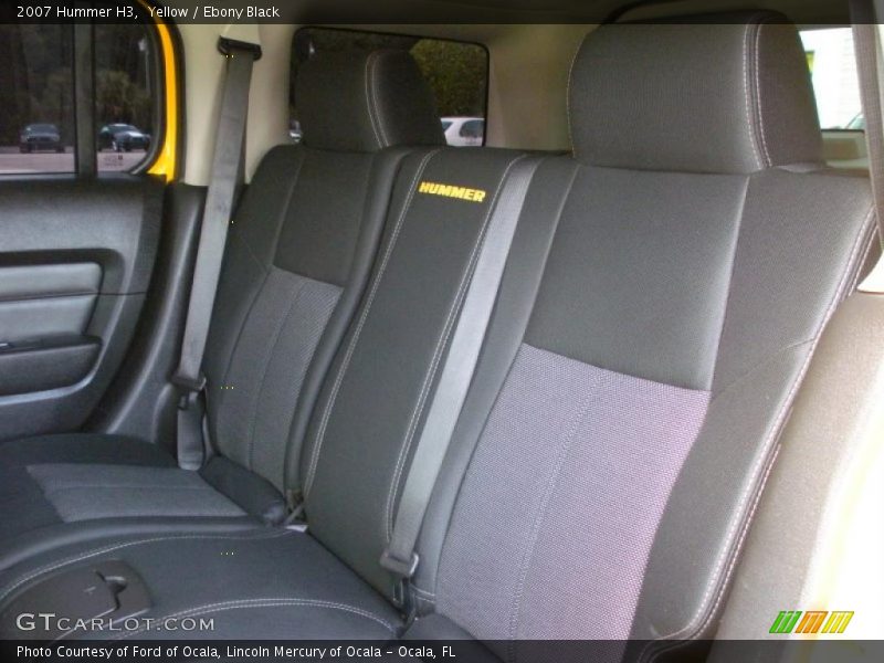 Yellow / Ebony Black 2007 Hummer H3