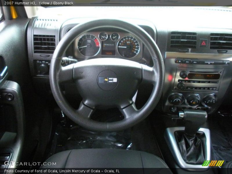 Yellow / Ebony Black 2007 Hummer H3