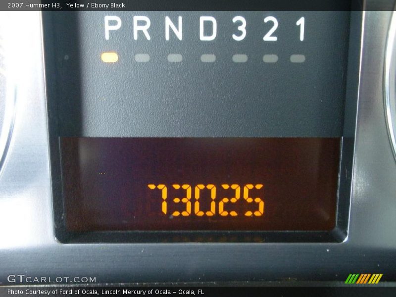 Yellow / Ebony Black 2007 Hummer H3