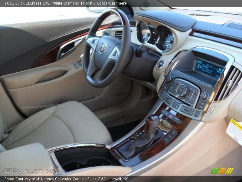 White Diamond Tricoat / Cocoa/Cashmere 2011 Buick LaCrosse CXS