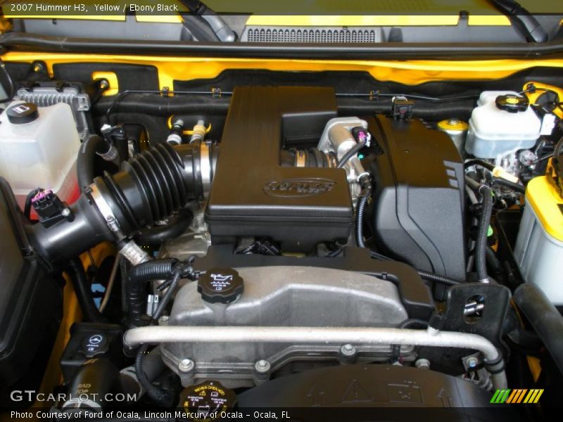 Yellow / Ebony Black 2007 Hummer H3