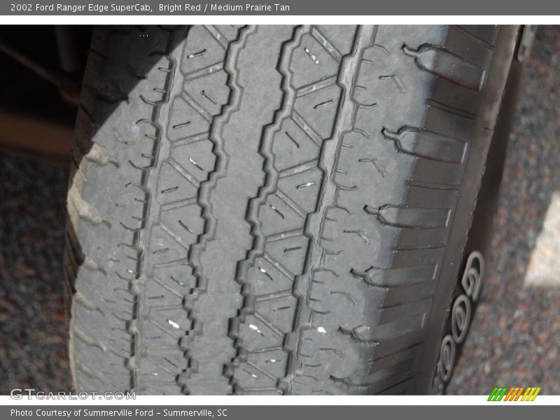 Bright Red / Medium Prairie Tan 2002 Ford Ranger Edge SuperCab
