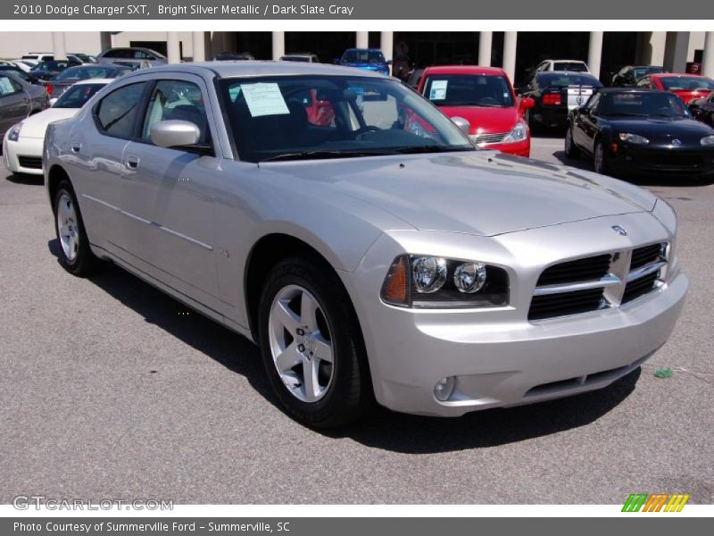 Bright Silver Metallic / Dark Slate Gray 2010 Dodge Charger SXT