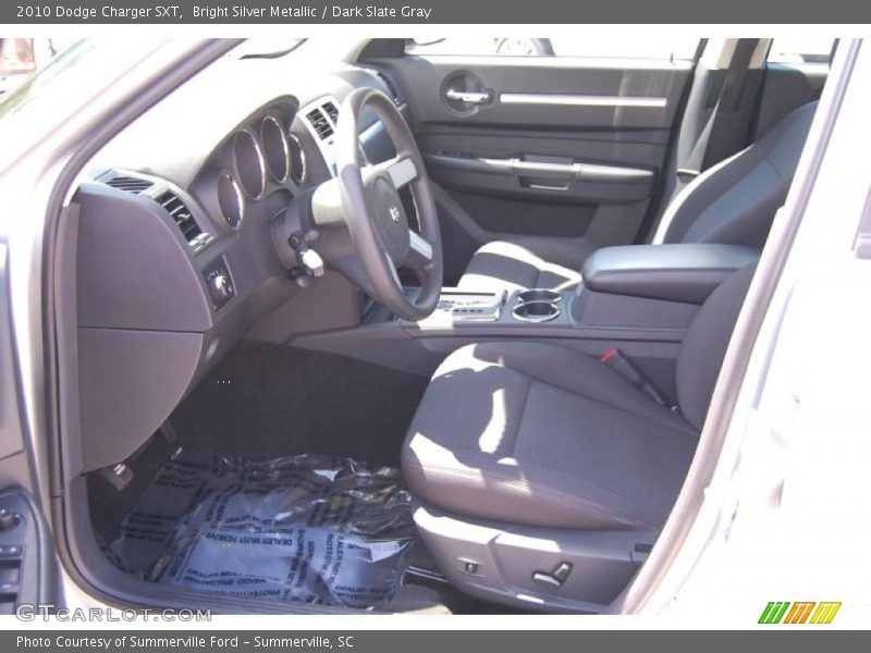 Bright Silver Metallic / Dark Slate Gray 2010 Dodge Charger SXT