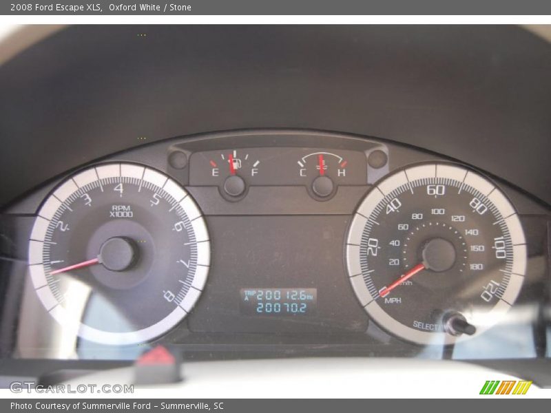 Oxford White / Stone 2008 Ford Escape XLS