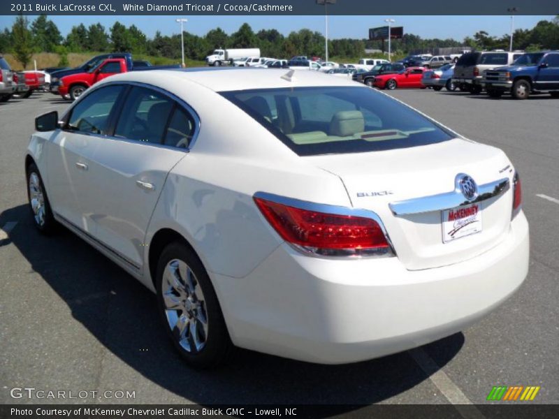 White Diamond Tricoat / Cocoa/Cashmere 2011 Buick LaCrosse CXL