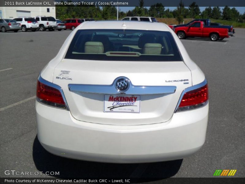 White Diamond Tricoat / Cocoa/Cashmere 2011 Buick LaCrosse CXL