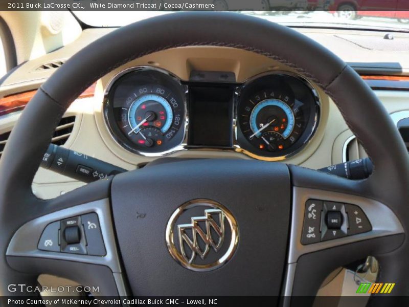 White Diamond Tricoat / Cocoa/Cashmere 2011 Buick LaCrosse CXL