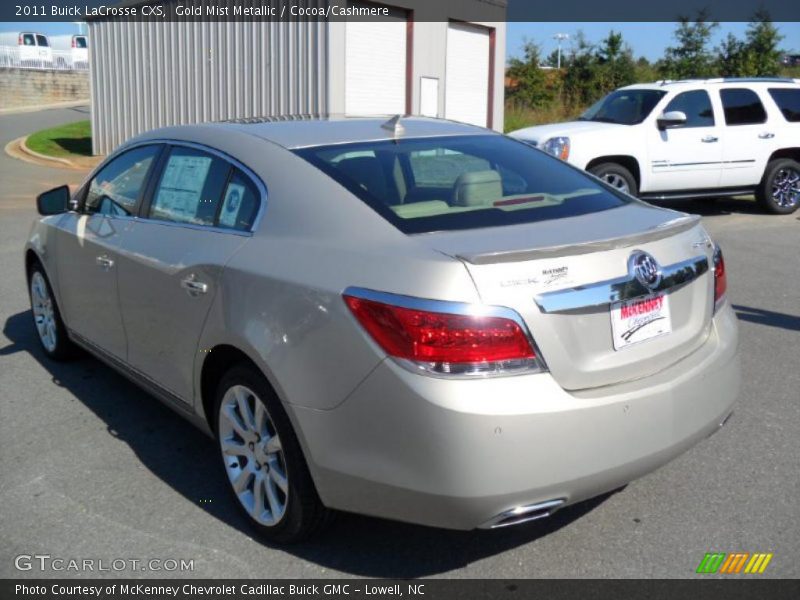 Gold Mist Metallic / Cocoa/Cashmere 2011 Buick LaCrosse CXS