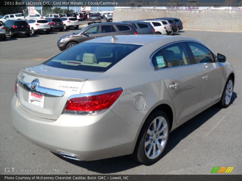 Gold Mist Metallic / Cocoa/Cashmere 2011 Buick LaCrosse CXS