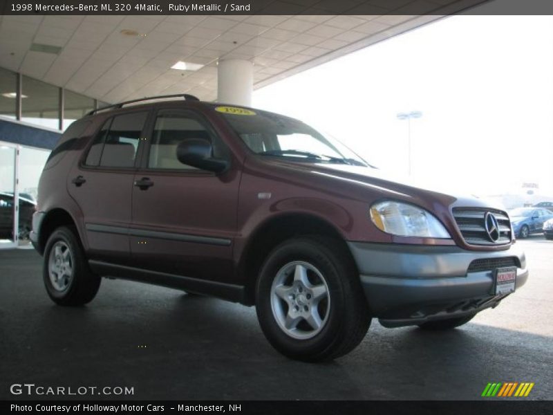 Ruby Metallic / Sand 1998 Mercedes-Benz ML 320 4Matic