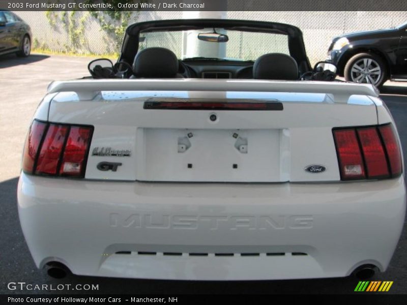 Oxford White / Dark Charcoal 2003 Ford Mustang GT Convertible