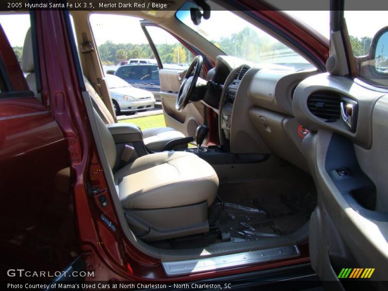 Merlot Dark Red / Beige 2005 Hyundai Santa Fe LX 3.5