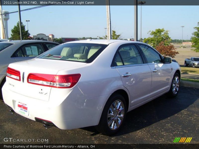 White Platinum Tri-Coat / Light Camel 2011 Lincoln MKZ FWD