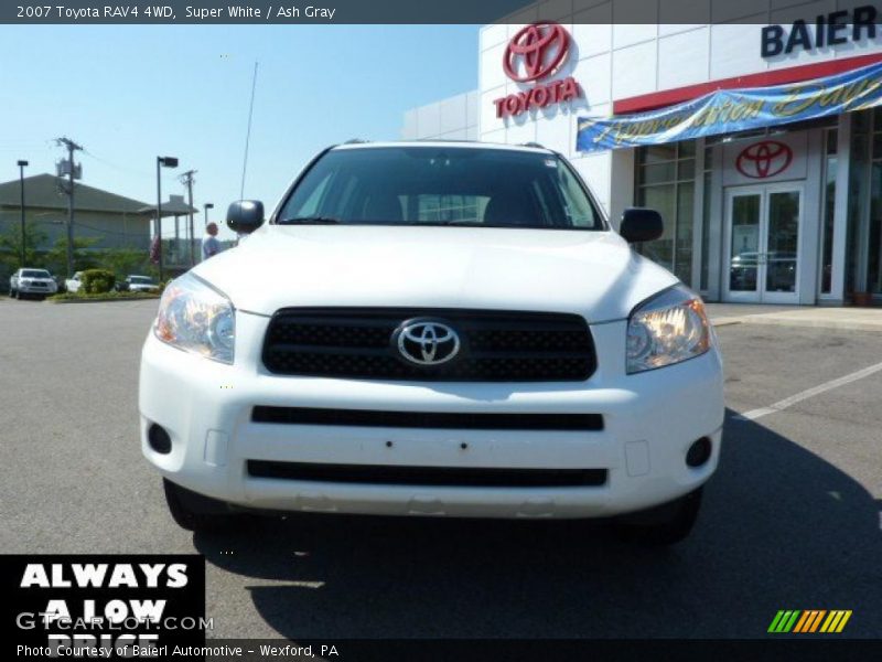 Super White / Ash Gray 2007 Toyota RAV4 4WD