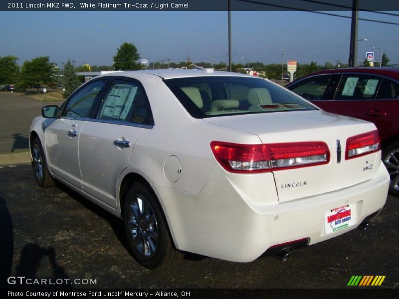 White Platinum Tri-Coat / Light Camel 2011 Lincoln MKZ FWD