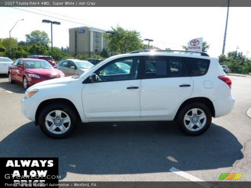 Super White / Ash Gray 2007 Toyota RAV4 4WD
