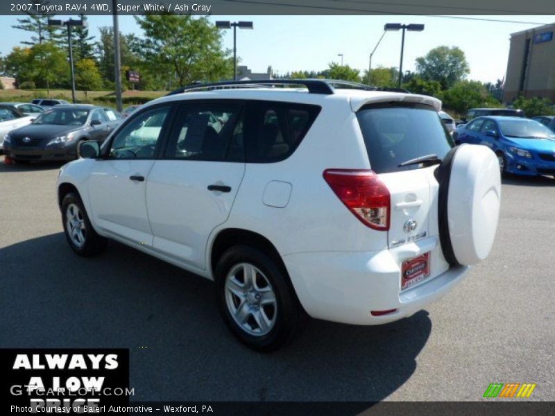 Super White / Ash Gray 2007 Toyota RAV4 4WD