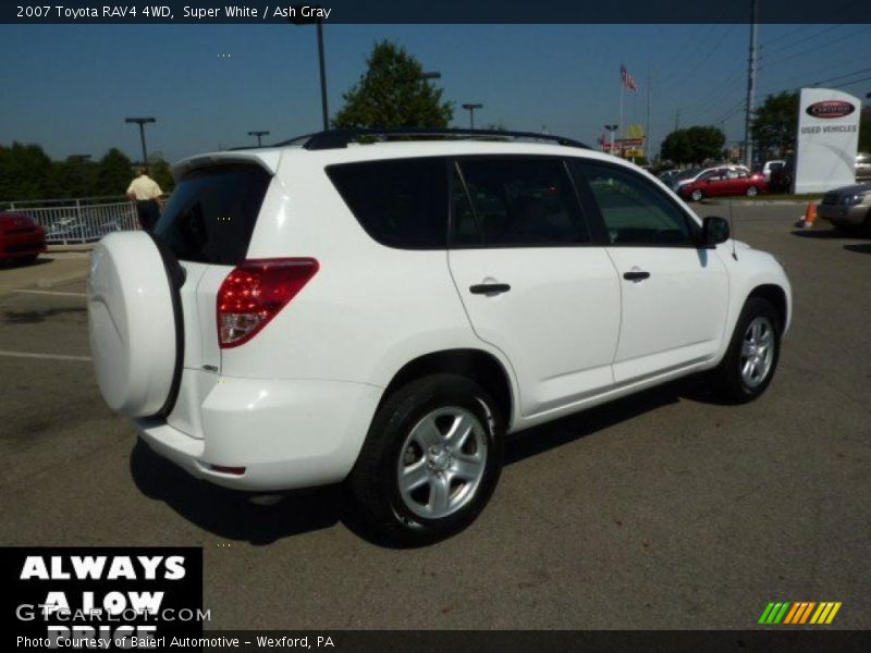 Super White / Ash Gray 2007 Toyota RAV4 4WD