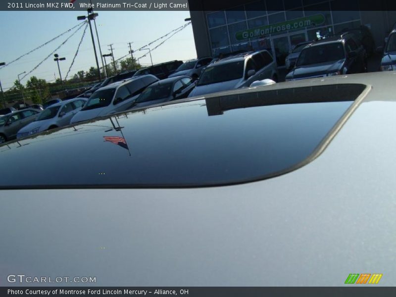 White Platinum Tri-Coat / Light Camel 2011 Lincoln MKZ FWD