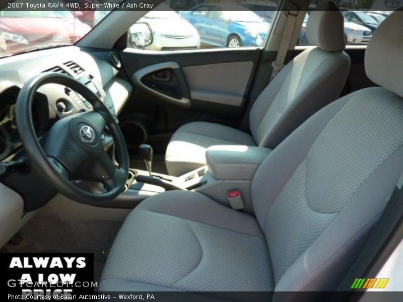 Super White / Ash Gray 2007 Toyota RAV4 4WD