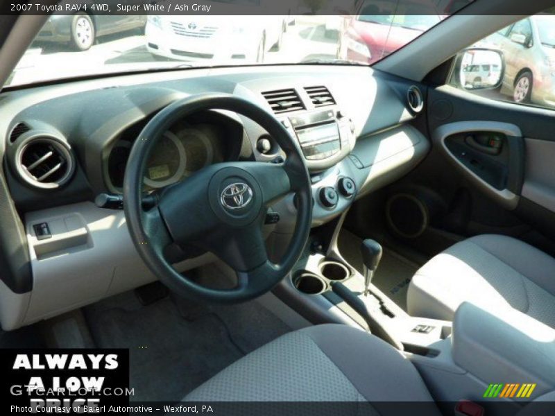 Super White / Ash Gray 2007 Toyota RAV4 4WD