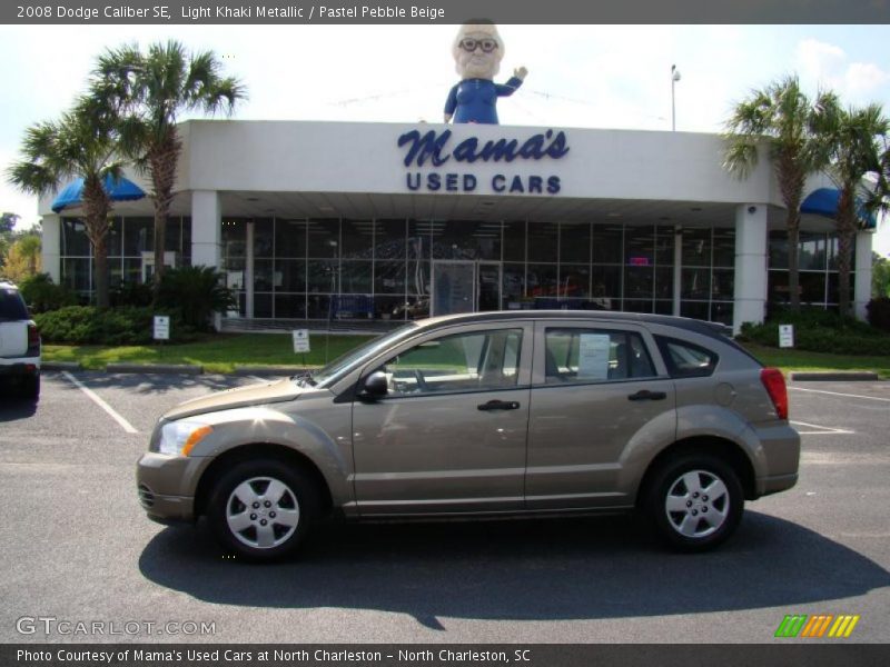 Light Khaki Metallic / Pastel Pebble Beige 2008 Dodge Caliber SE
