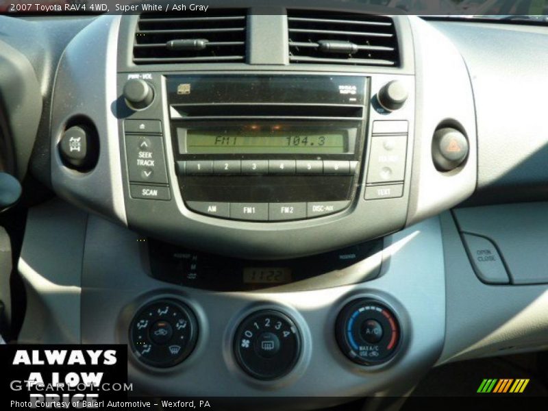 Super White / Ash Gray 2007 Toyota RAV4 4WD